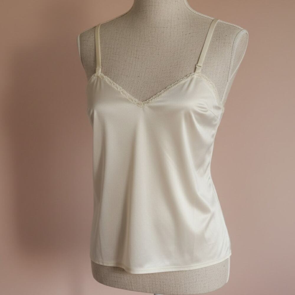 Vintage Vanity Fair Nylon Camisole | USA Made Slip Top | Women's M